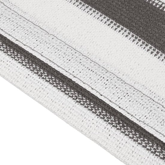 vidaXL - Tenttapijt - 250x500 - cm - antracietkleurig - en - wit van Vidaxl — afbeelding 4