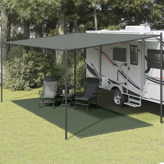 vidaXL - Tenttapijt - 250x500 - cm - HDPE - groen van Vidaxl — afbeelding 3