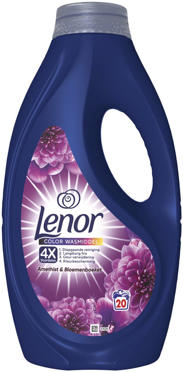 Lenor Vloeibaar Wasmiddel Amethist 20 Wasbeurten - 900 ml