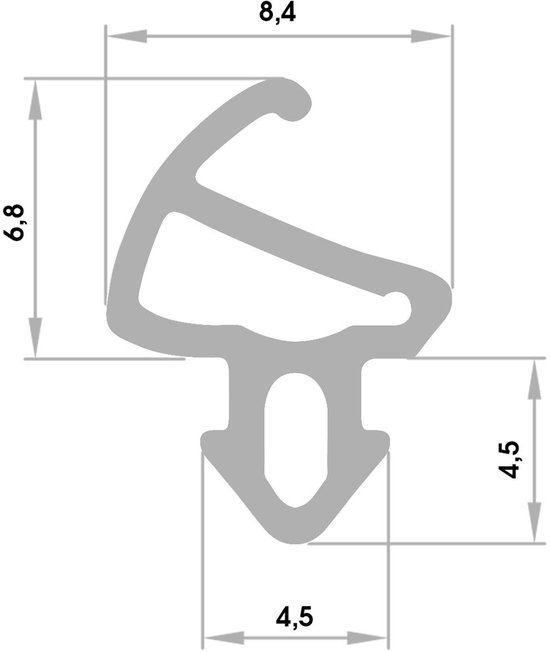 DQ-PP Deurafdichting, zwart, 30 meter, technisch rubber, STD