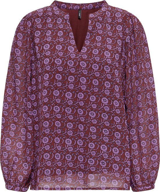 ONLY ONLSTAR LIFE L/ S V-NECK TOP PTM Haut Femme - Taille XS