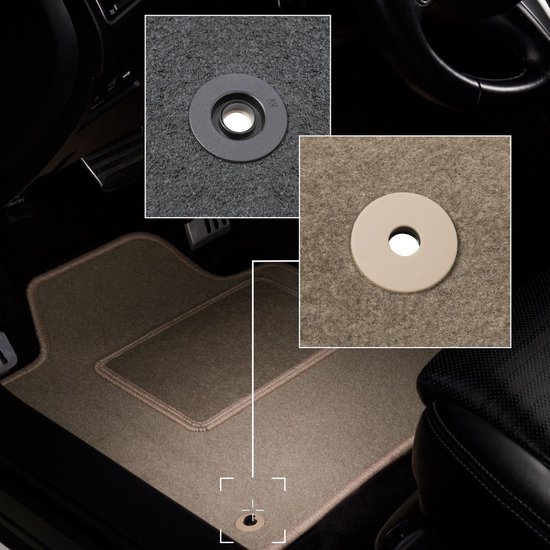 Tapis en velours beige pour Audi A8 D4 LONG (2010-2017)