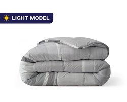 Zelesta Royalbed Light Abstract 240x200cm - Zomerdekbed zonder overtrek - 30 dagen proefslapen - Wasbaar hoesloos dekbed - Bedrukt dekbed - Zomerdekbed