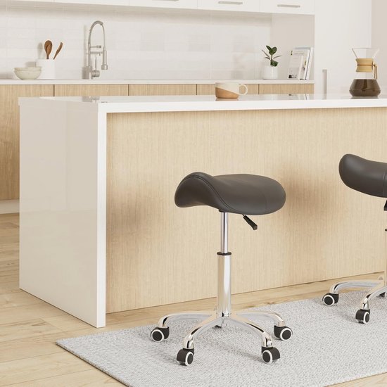 Ergonomische zadelkruk voor salon en spa verstelbare hydraulische behandelingsstoel met wielen anti-bultrug ontwerp professionele schoonheidskruk paars - één maat