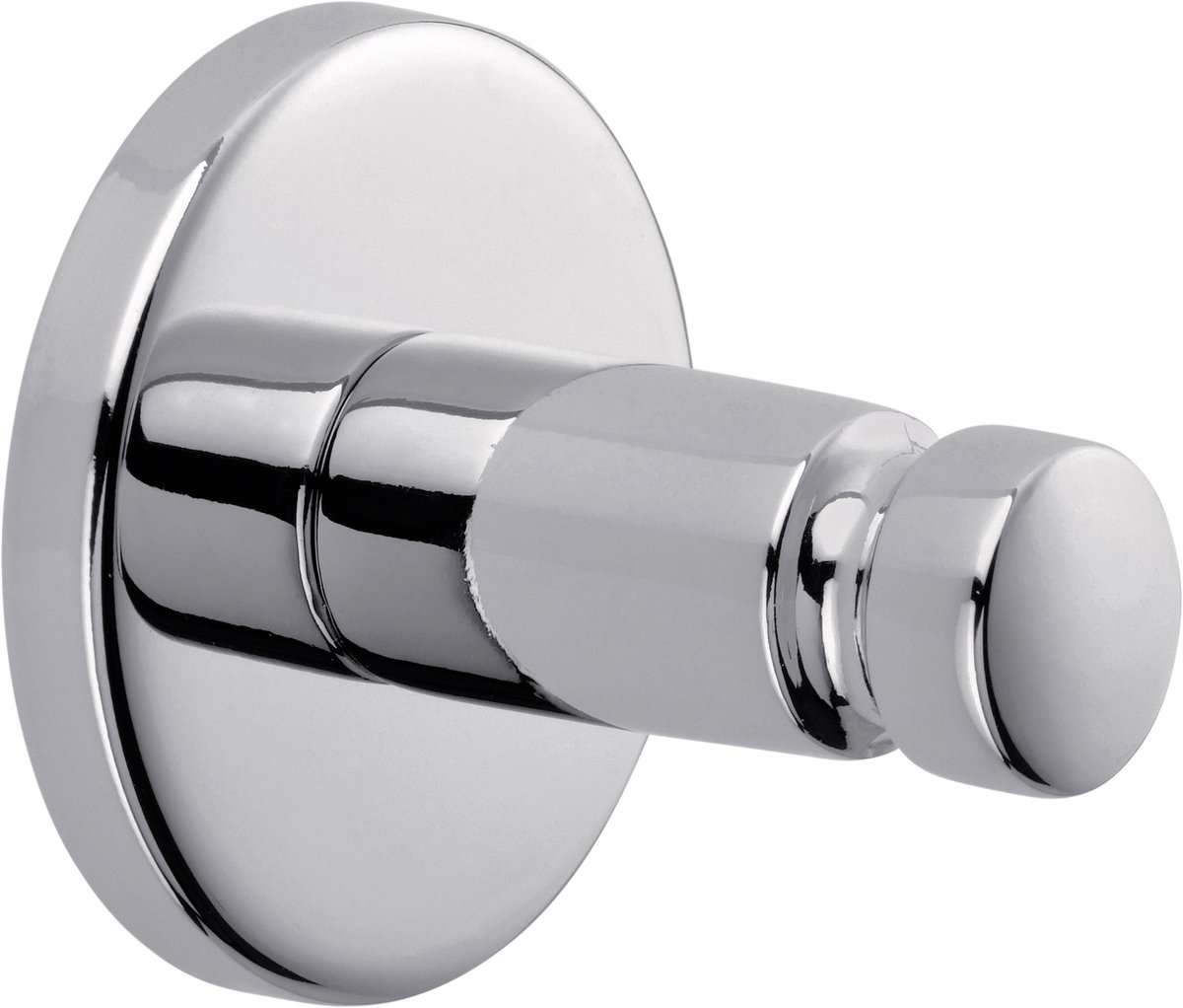 Goedkoopste Tesa Smooz Handdoekhaak 8x8.5x4.5cm zonder boren Zelfklevend Verchroomd Metaal chroom