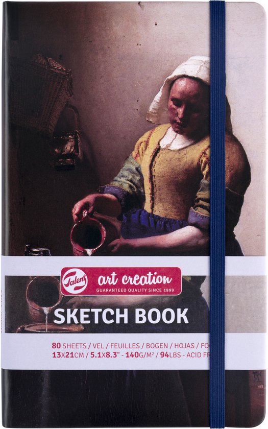 Talens Art Creation Schetsboek Het melkmeisje | 13 x 21 cm, 140 g, 80 vellen