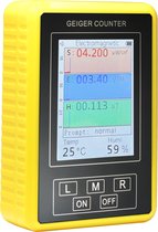 Dparts geigerteller en emf meter - 4 in 1 stralingsmeter - met thermometer en hygrometer - dosimeter - geiger counter - radioactief - emf detector - elektromagnetische en nucleaire straling detector