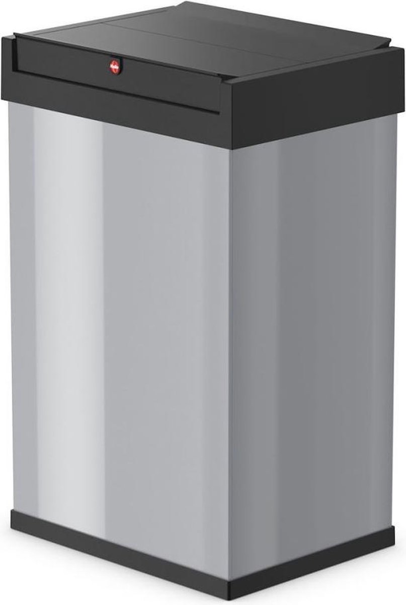 Goedkoopste Hailo Big-Box Swing L Prullenbak - 35 l - Zilver