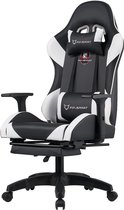 Bol.com OFMOTRA Gamestoel - Ergonomisch - Gaming Stoel - Bureaustoel - Gaming Chair mit 90°-155° Rugleuning- Verstelbaar - Met H... aanbieding