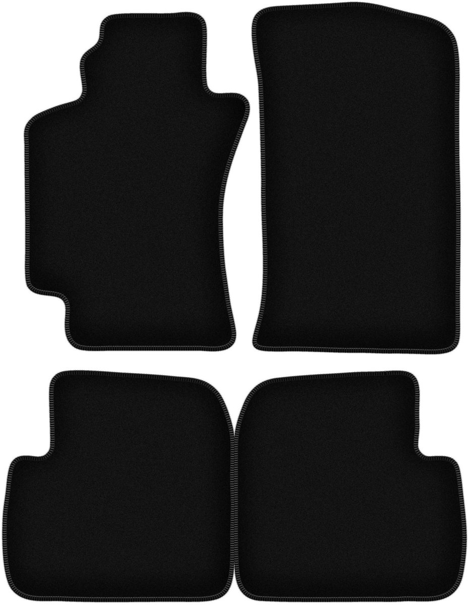 BASIC zwarte veloursmatten voor: Toyota Avensis I T22 sedan, stationwagen, liftback, hatchback (1997-2003)