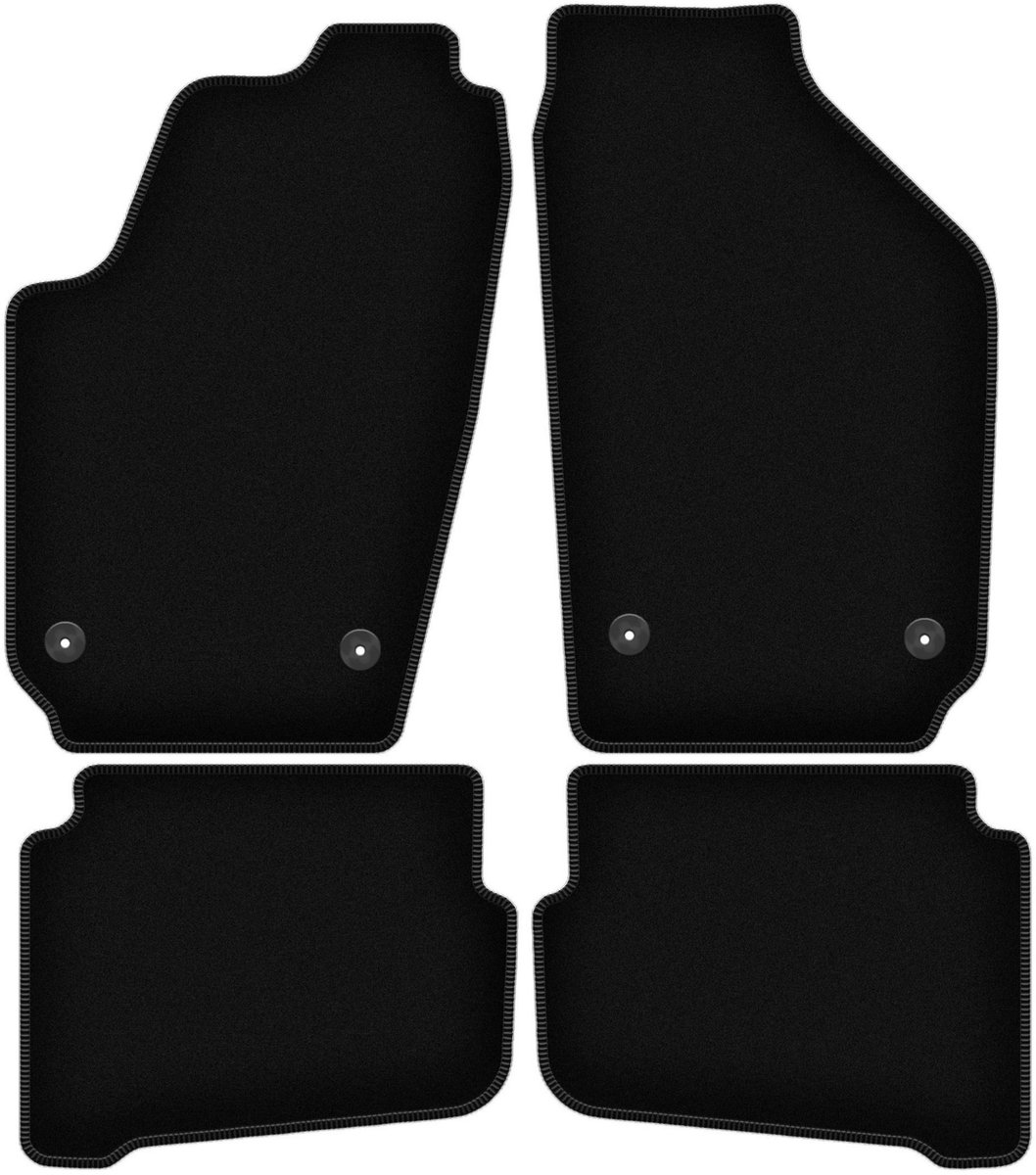BASIC zwarte veloursmatten voor: Volkswagen Fox hatchback (2005-2011)