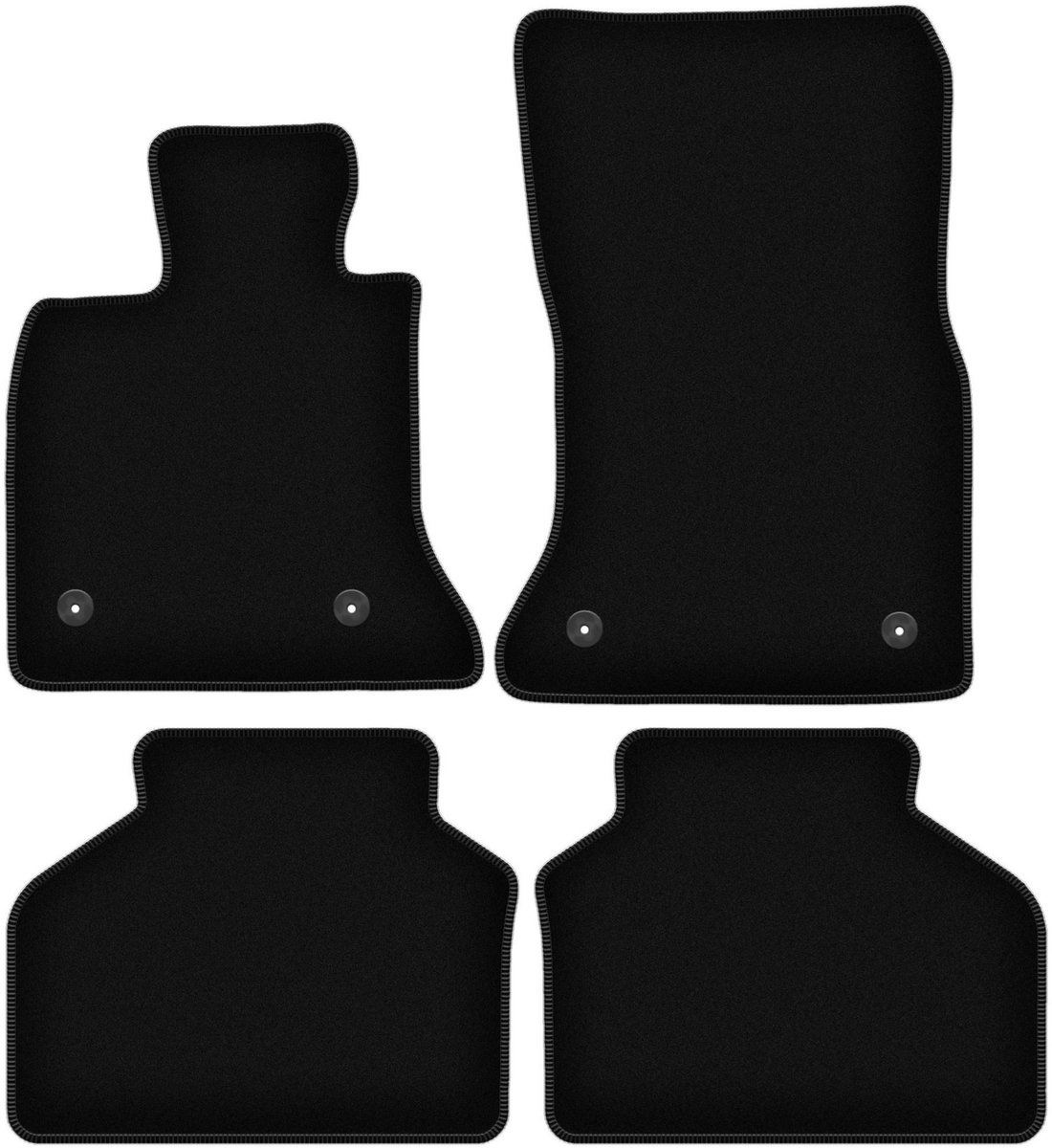 BASIC zwarte veloursmatten voor: BMW GT F07 FL GT (2013-2018)