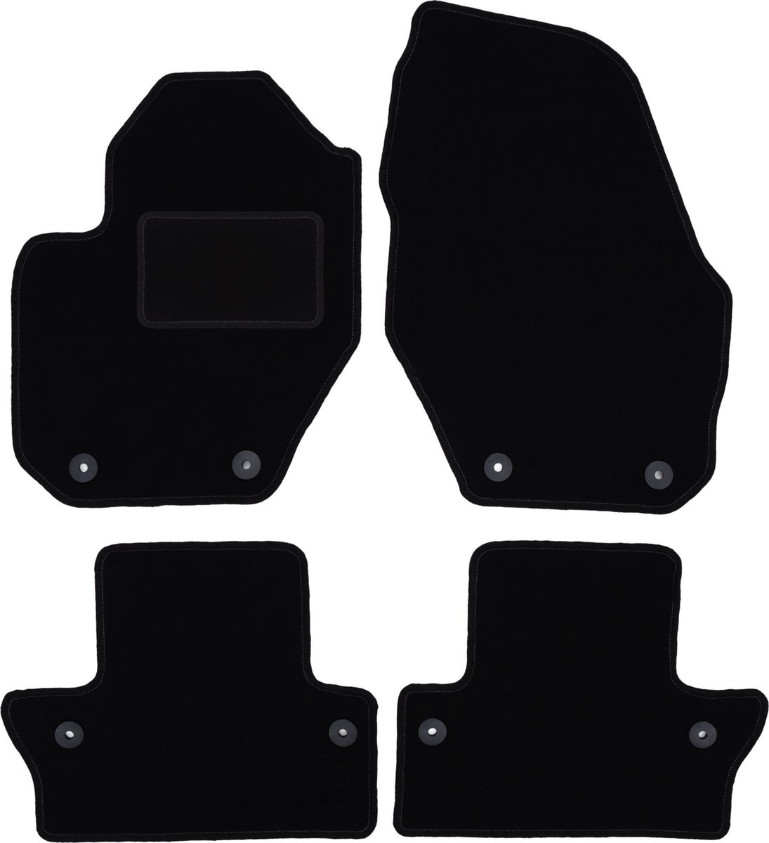 Zwarte veloursmatten voor: Volvo S60 II sedan (2010-)