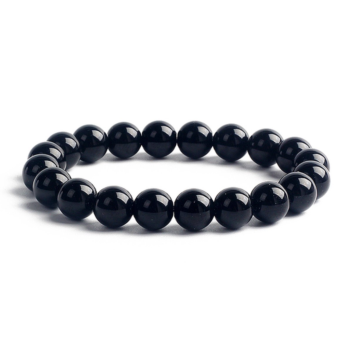 Edelsteen armband Obsidiaan – 8mm – 18 cm-Kracht & Bescherming
