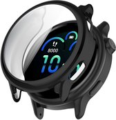 Strap-it Schokbestendig TPU hoesje - zachte case geschikt voor Garmin Vivoactive 6 (zwart)
