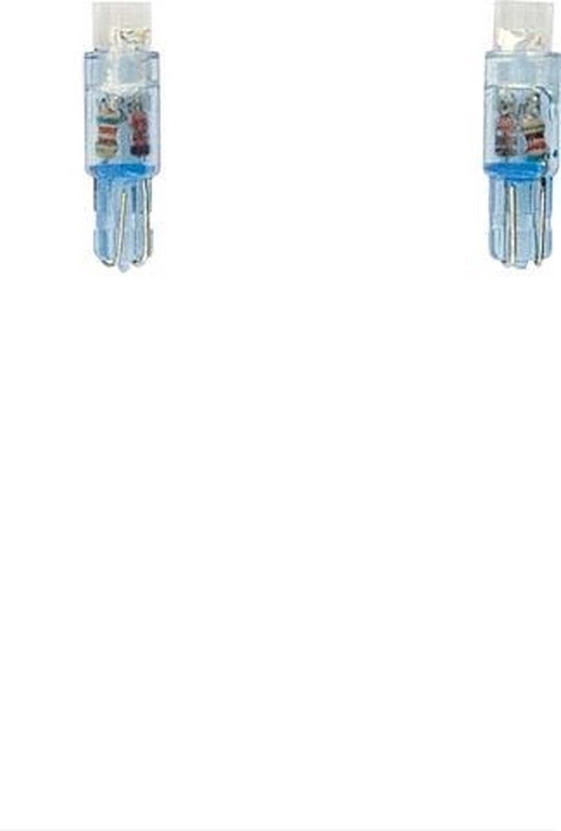 AutoStyle T-5 LED Instrument Lampen 12V Blauw, set à 2 stuks