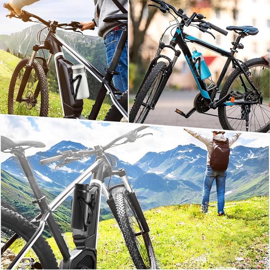 Bidonhouder voor de fiets - Set bidonhouders voor de fiets - Eenvoudig te installeren fietsuitrusting - Voor MTB - Racefiets - Fiets (2 stuks) — afbeelding 4