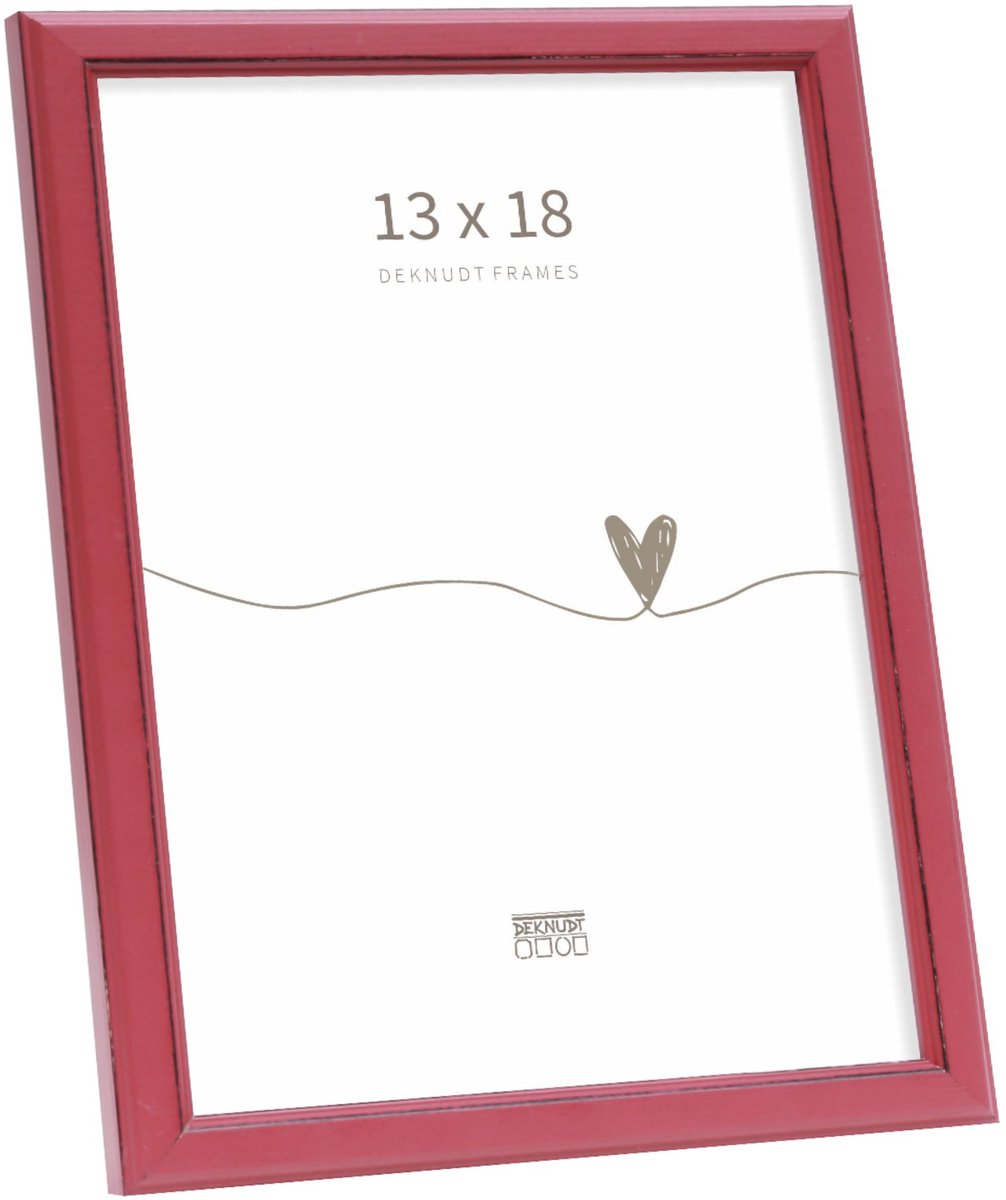 Deknudt Frames fotolijst S236F4 - rood landelijk hout - foto: 13x18 cm