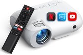 Bol.com Yoton Y9 Beamer 4K - Native 1080P - 400 ANSI Lumen - Ingebouwde Netflix/Prime Video/YouTube - 5G Wifi en Bluetooth - Min... aanbieding