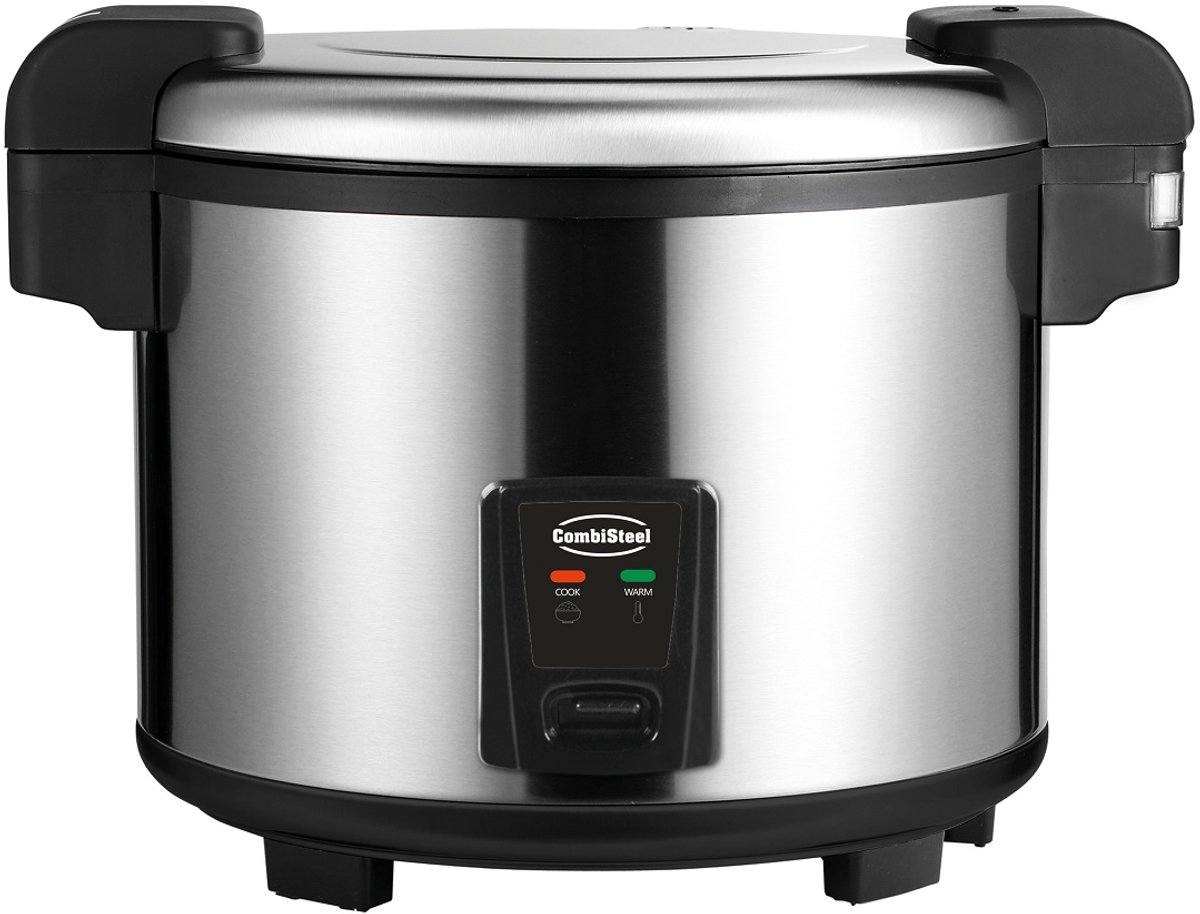 Rijstkoker - RVS 14 Liter Water, 5,4 liter Ongekookte Rijst - 30 Cups - Met Maatbeker - RC-54