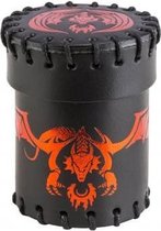 Dobbelbeker Dragon Black Red Leather Dice Cup Q-Workshop