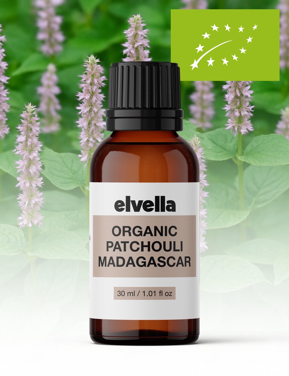 Biologische Patchouli olie - 30 ml - Madagascar - Pogostemon Cablin - Etherische olie