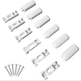 Fixation Store Tendu 12 Supports Pour Stores Plissés - Compatibles Stick & Fix - Blanc Fixation Stores Adhésifs