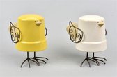 Hanging Bird Skip Wit Geel 2_2 SET/2