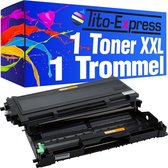 PlatinumSerie® toner & drum XXL black alternatief voor Brother TN-2000 & DR2000