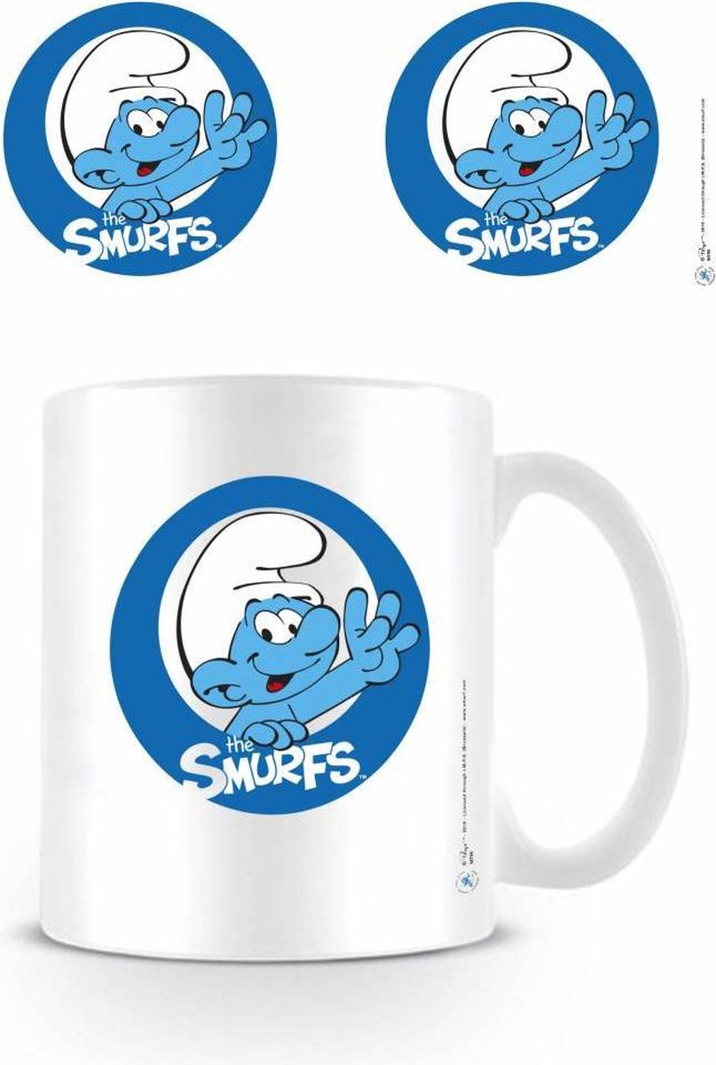 The Smurfs Smurfen Logo - Mok