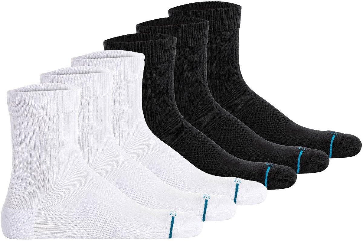 STANCE Sokken Icon Quarter 43-47 Set van 6