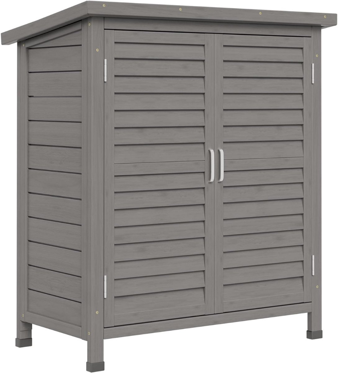 Zylo® Tuinberging Hout - Tuinhuis Hout - Tuinkast Hout - Grijs - 47cm x 87cm x 97cm