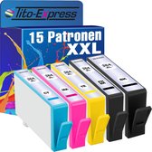 PlatinumSerie 15x inkt cartridge alternatief voor HP 364XL 364 XL