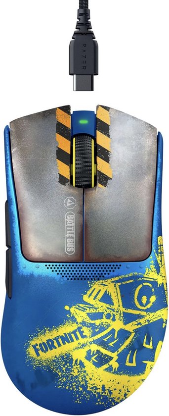 Razer DeathAdder V3 Pro - Fortnite Edition muis Gamen Rechtshandig RF Wireless + USB Type-C Optisch 30000 DPI