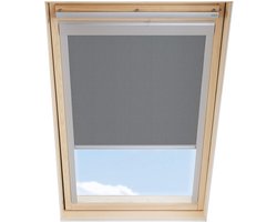 LuXtra Verduisterend Rolgordijn passend op VELUX Dakramen MK04, Grijs