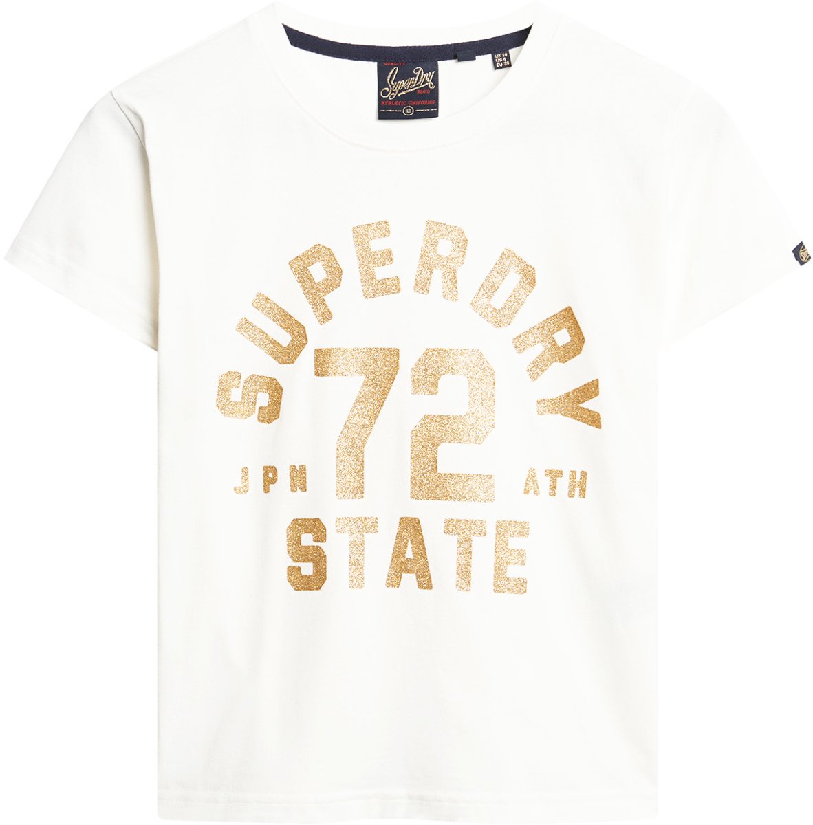 Superdry Collegiate T-shirt met grafische print Dames T-shirts Creme