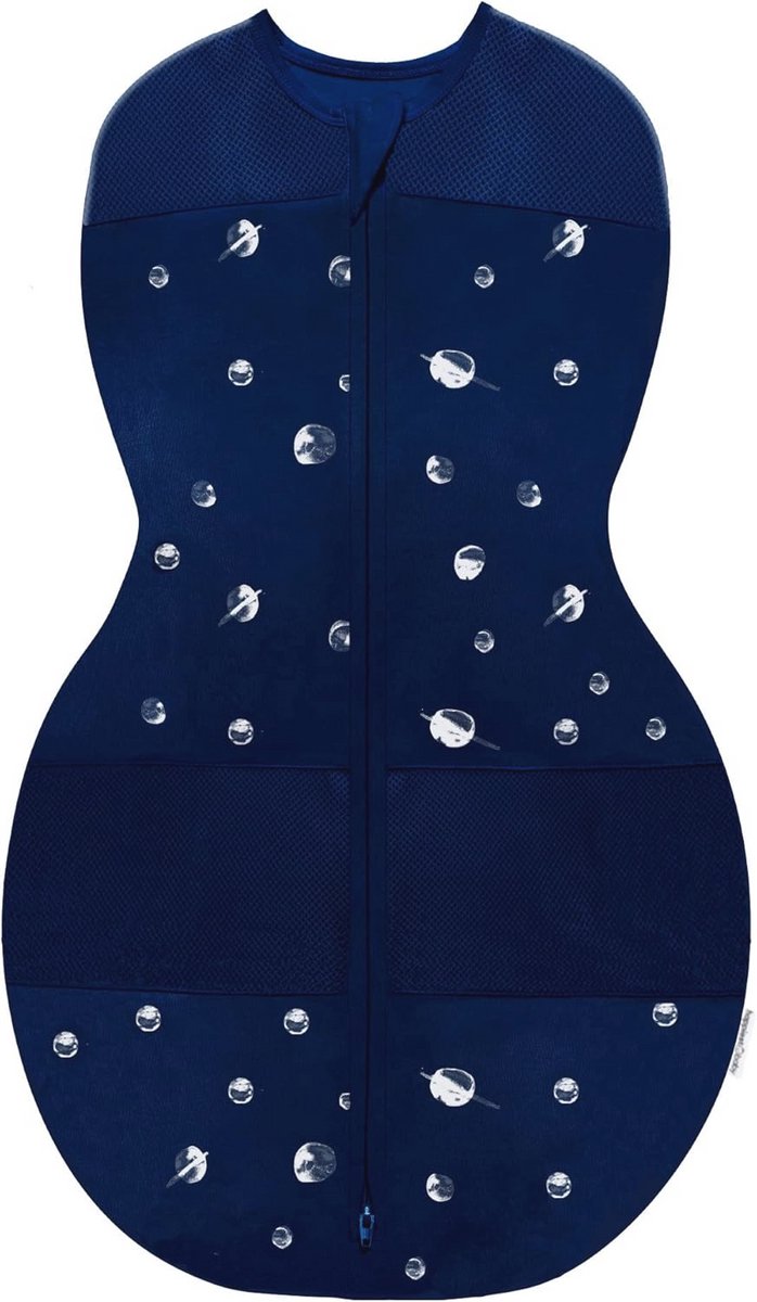 Image of 5-seconden baby swaddle - 100% biologisch katoen - bevordert gezonde heupontwikkeling - voorkomt krassen gezicht