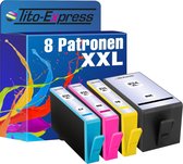 PlatinumSerie 8x inkt cartridge alternatief voor HP 934XL HP 935XL
