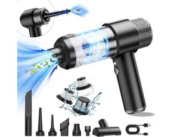 Draadloze mini-handstofzuiger - Autostofzuiger - 13000Pa sterke zuigkracht - Stofzuigen + opblazen + multi-scene reiniging - 4000mAh lange batterijduur - Perfect voor het reinigen van huis en auto