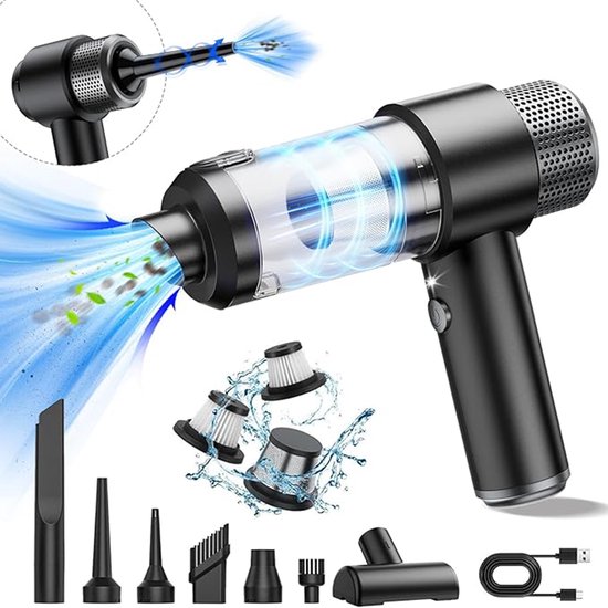 Draadloze mini-handstofzuiger - Autostofzuiger - 13000Pa - Draadloze - €33,99