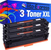 PlatinumSerie 3x toner cartridge alternatief voor HP CF400X Black