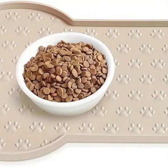 Conlun Voermat voor honden en katten, mat van siliconenrubber, antislip