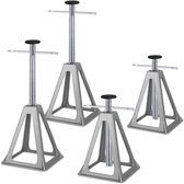 Aufun Caravan Asstandaard 4 Stuks, Asstandaards Voor Camperaccessoires Caravan, Draagvermogen Tot 1000 Kg, Aluminium