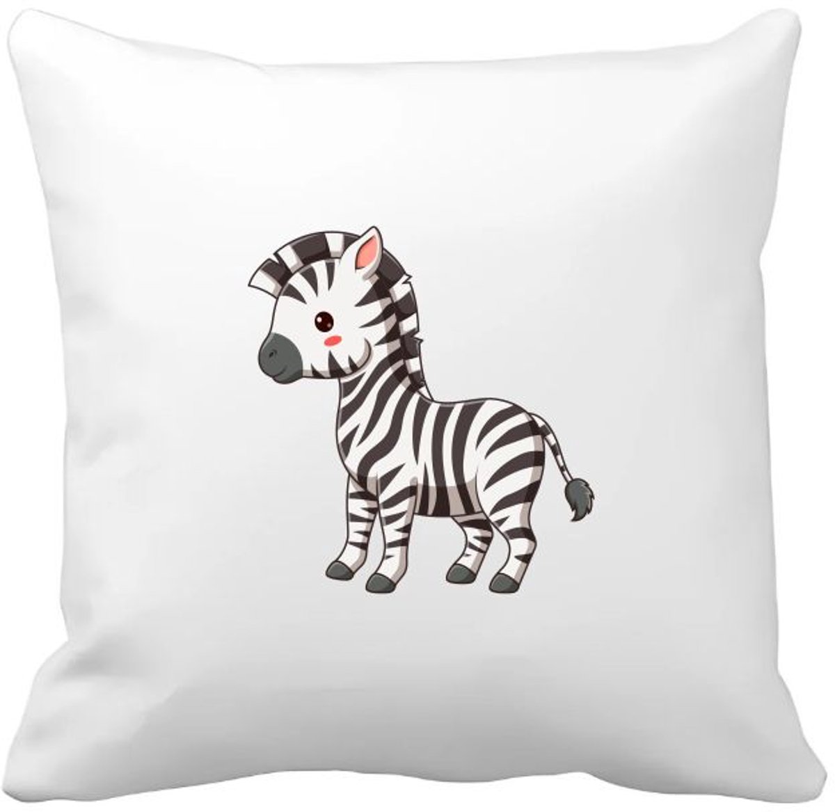 Akyol zebra's Kussen hoes - Zebra - dieren liefhebbers - paarden - safari - dierentuin - 40 bij 40 cm Multicolor