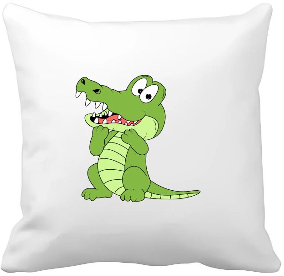 Akyol krokodillen Kussen hoes - Krokodil - dieren liefhebbers - reptielen - dierendag - 40 bij 40 cm Multicolor