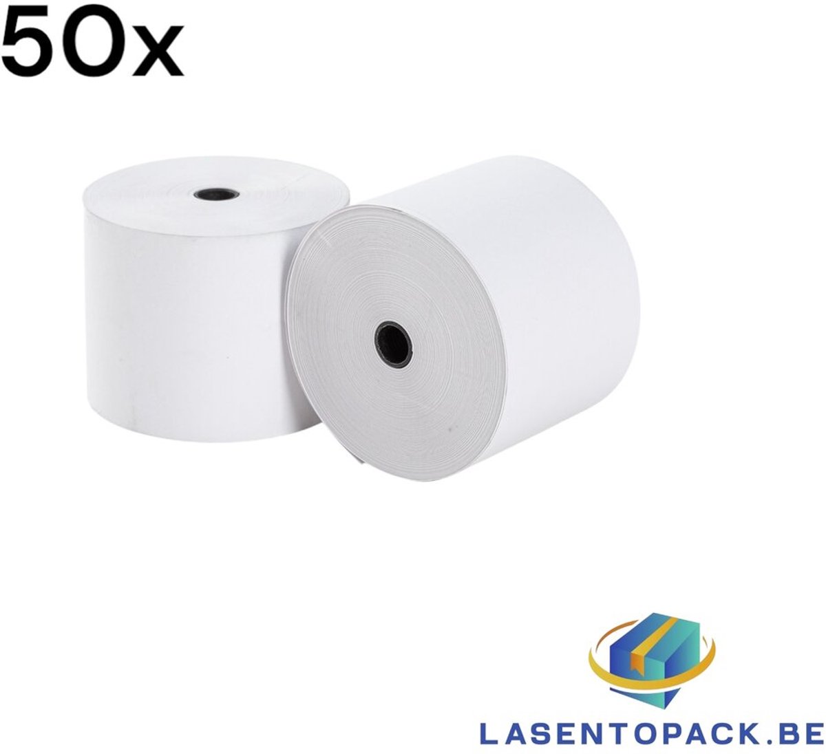 50x Kassarol Thermisch 57x70x12 (50 rollen/doos) 48 GRAMS BPA FREE! 63 meter op een rol