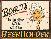 Metalen Retro Bord Eye of the Beerholder