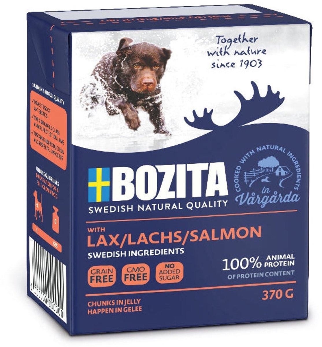 Bozita Bozita Naturals Bites in gelei 6x370g - Zalm