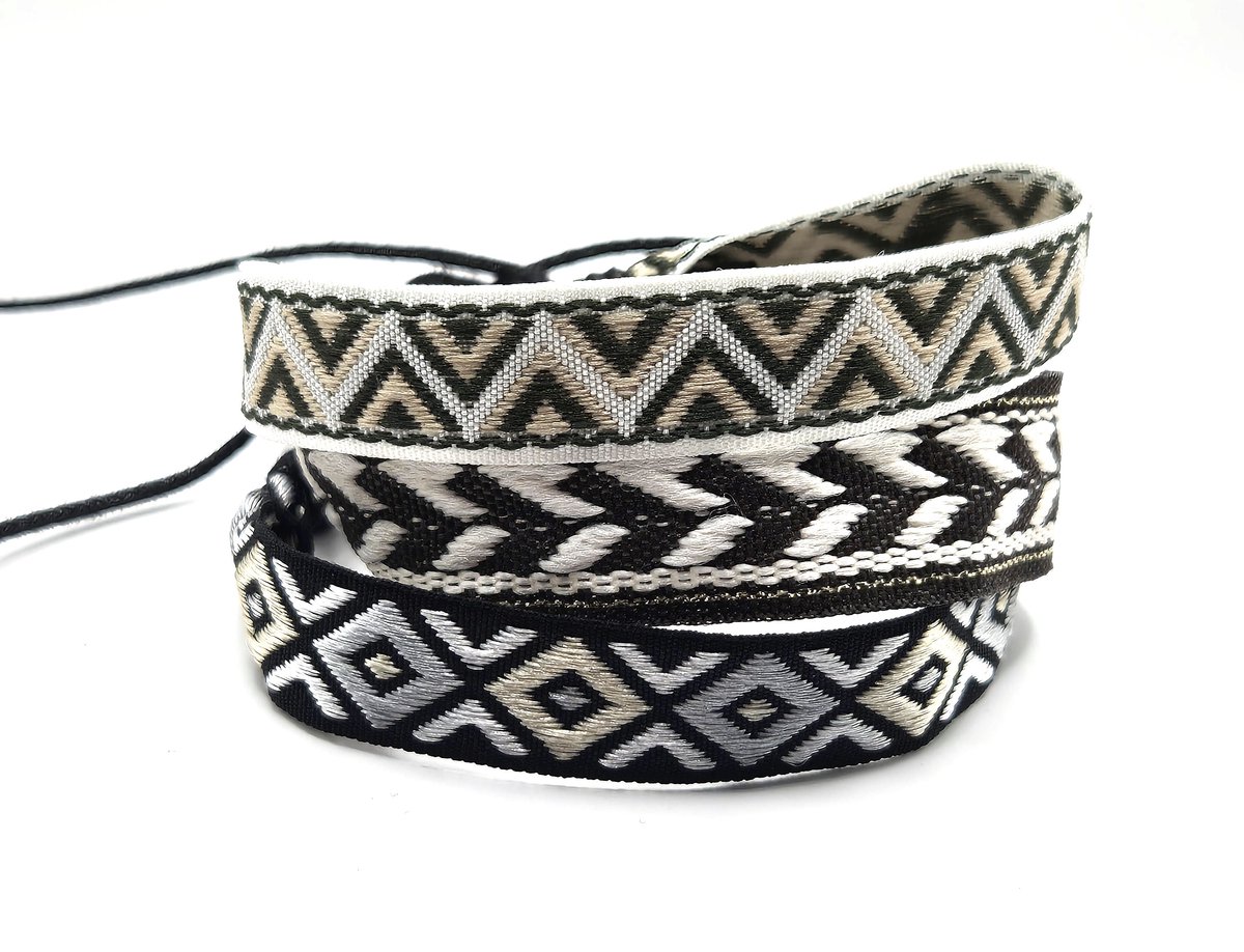 Heren Armbanden set- Touwarmbanden- Ibiza armbanden 3 stuks- Bruin Groen Beige - Man- Gevlochten Armband- Festival Armbandjes- LiLaLove