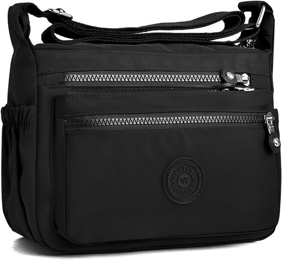 Waniki Schoudertas voor dames, middelgroot, PU-leer, handtas voor